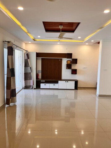 Bathroom in 3 BHK Apartment at Mantri Webcity, Hennur – for Rent