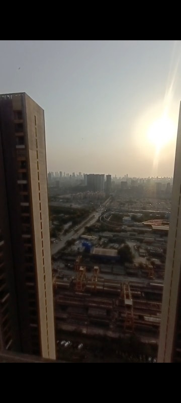 Balcony in 3 BHK Apartment at Lodha New Cuffe Parade, Wadala – for Rent