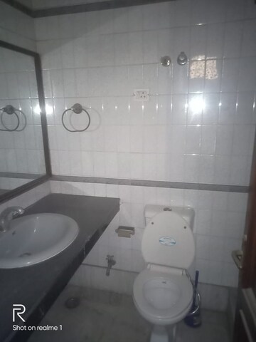 Bathroom in 3 BHK Builder Floor at Kohat Enclave – for Rent