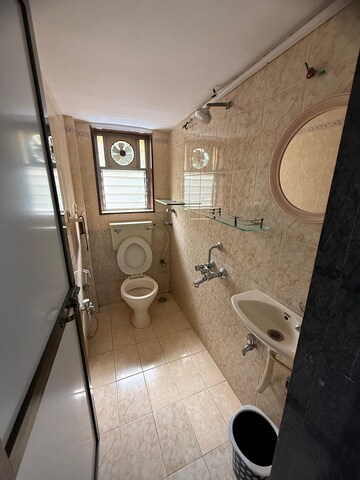 Bathroom in 1 BHK Apartment at Khar West – for Rent