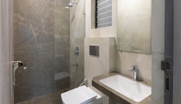 Bathroom in 2 BHK Apartment at Tharwani Majestic Towers, Kalyan West – for Sale