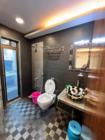 Bathroom in 1 RK Apartment at Bandra West – for Rent
