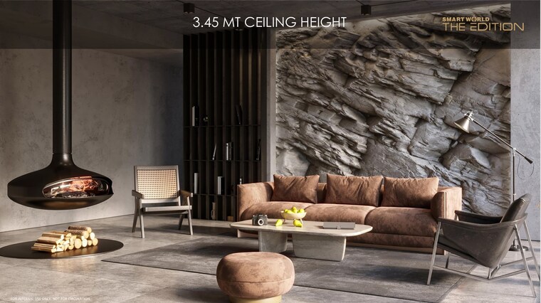 Living Room, smart-world-the-edition 4 Bedroom 3505 Sq.Ft. Apartment In Sector 66 Gurgaon 8569732