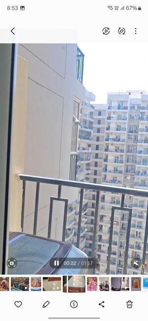 Balcony in 2 BHK Apartment at Windsor Paradise 2, Raj Nagar Extension – for Sale