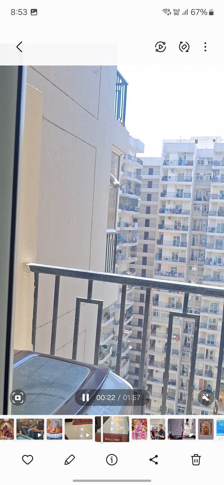 Balcony, windsor-paradise-2 2 Bedroom 995 Sq.Ft. Apartment In Raj Nagar Extension Ghaziabad 8569932