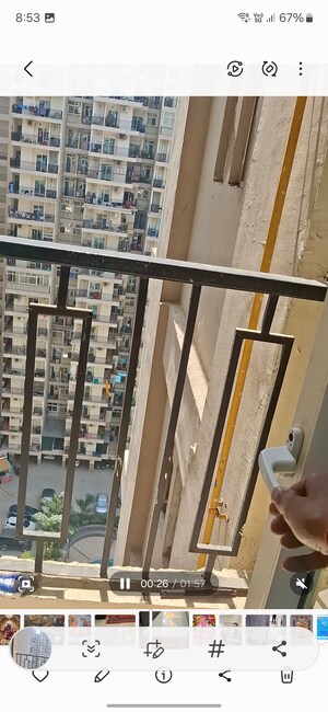 Balcony in 2 BHK Apartment at Windsor Paradise 2, Raj Nagar Extension – for Sale