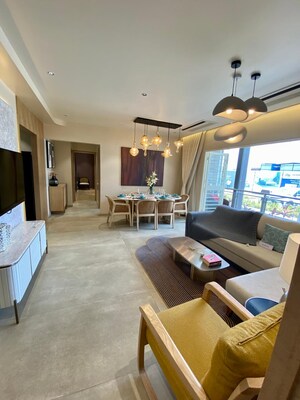 Living Room in 2 BHK Apartment at Ganga Legend, Bavdhan – for Sale