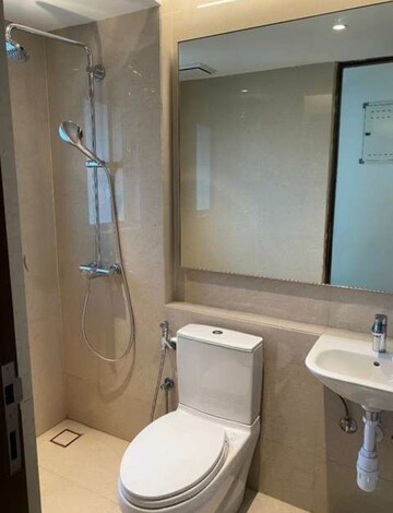 Bathroom in 2 BHK Apartment at One Hiranandani Park, Ghodbunder Road – for Rent