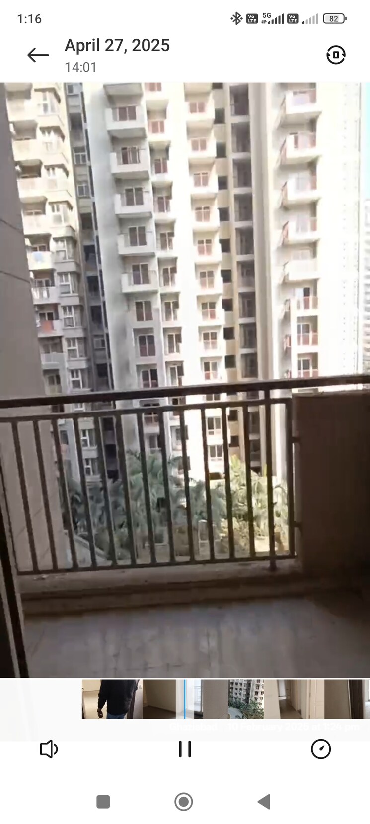 Balcony, shri-radha-sky-gardens 3 Bedroom 1465 Sq.Ft. Apartment In Sector 16b Greater Noida Greater Noida 8570173