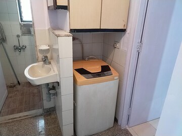 Bathroom in 1 BHK Apartment at Thakur Village, Kandivali East – for Rent