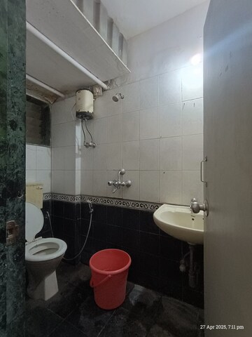 Attached Bathroom in 2 BHK Apartment at Mittal Tower CHS, Kopar Khairane – for Rent