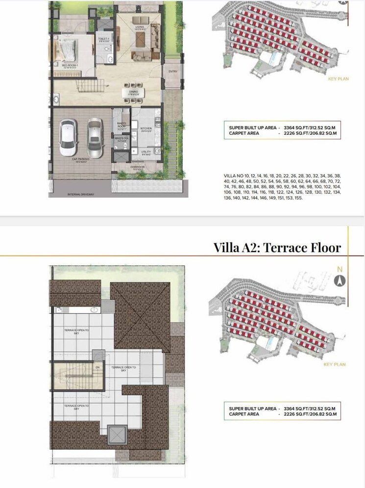 Floor Plan, aspen-greens-at-the-prestige-city 4 Bedroom 3344 Sq.Ft. Villa In Sarjapur Road Bangalore 8570735