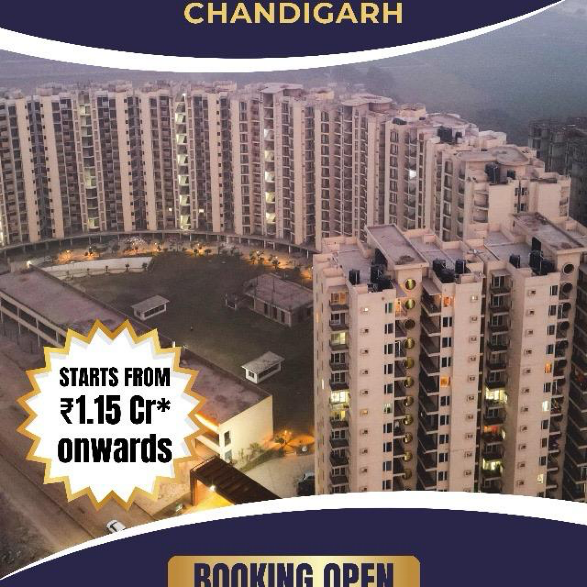 3 BHK Apartment For Sale in The Address Mullanpur