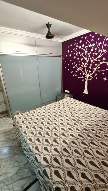 Bedroom in 3 BHK Apartment at Gabbana Apartment, Khar West – for Rent