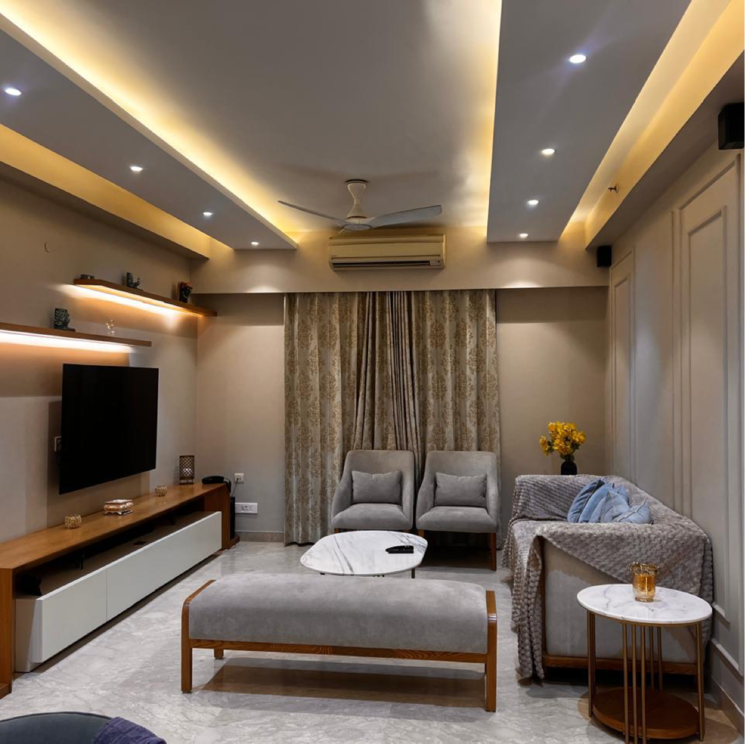 Living Room, emaar-mgf-the-palm-drive-studios 4 Bedroom 2600 Sq.Ft. Apartment In Sector 66 Gurgaon 8571132