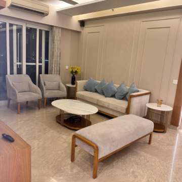 Living Room in 4 BHK Apartment at Emaar MGF The Palm Drive Studios, Sector 66 – for Rent
