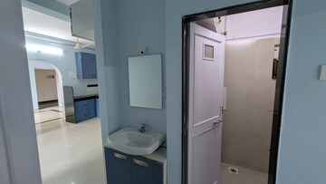 Bathroom in 2 BHK Apartment at Skylark Towers CHS, Andheri West – for Rent