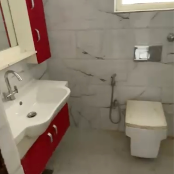 Attached Bathroom in 3 BHK Apartment at Ansal Florence Residency, Sushant Lok Iii – for Rent