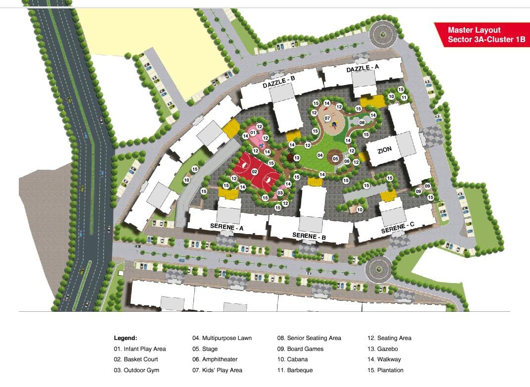 2 BHK + Pooja Room 552 Sq.Ft. Apartment in Dosti Greater Thane