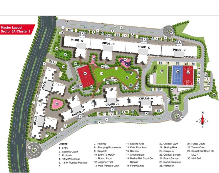 Master Plan, dosti-greater-thane 2 Bedroom 552 Sq.Ft. Apartment In Kalher Thane 8572163