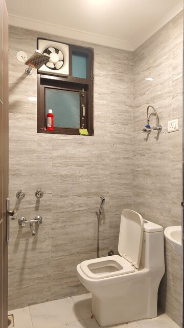Bathroom in 2 BHK Builder Floor at Khirki Extension – for Rent