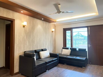 Living Room in 4 BHK Apartment at Khanpur – for Sale
