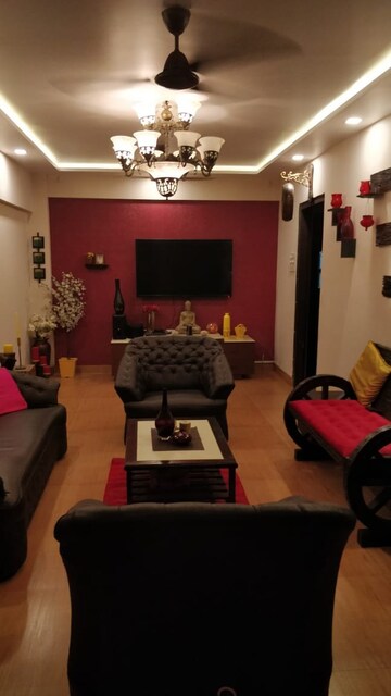 Living Room in 2 BHK Apartment at Ganga Bhavan, Versova – for Rent
