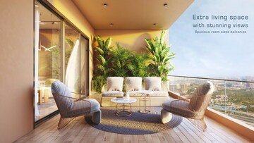Living Room in 4 BHK Apartment at SAS Diamond Towers, Financial District – for Sale