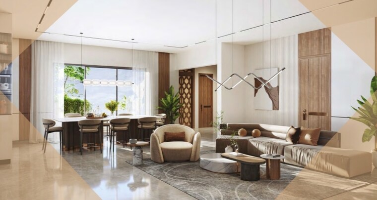 Living Room, sas-diamond-towers 3 Bedroom 2915 Sq.Ft. Apartment In Financial District Hyderabad 8577809