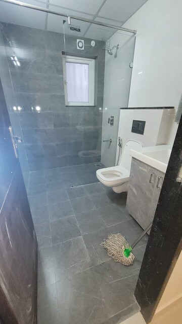 Bathroom in 3 BHK Apartment at Poulomi Avante, Kokapet – for Rent