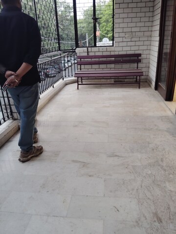 Balcony in 2.5 BHK Builder Floor at Kalkaji – for Rent