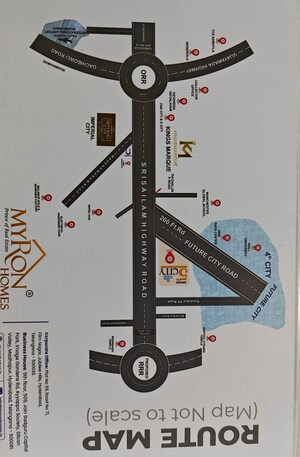  Plot – Map Location View at Srisailam Highway - for Sale