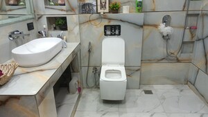 Bathroom in 4 BHK Builder Floor at Vaishali Sector 4 – for Sale