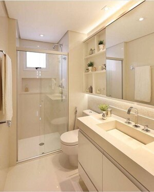 Bathroom in 3.5 BHK Builder Floor at Krishna Nagar – for Sale
