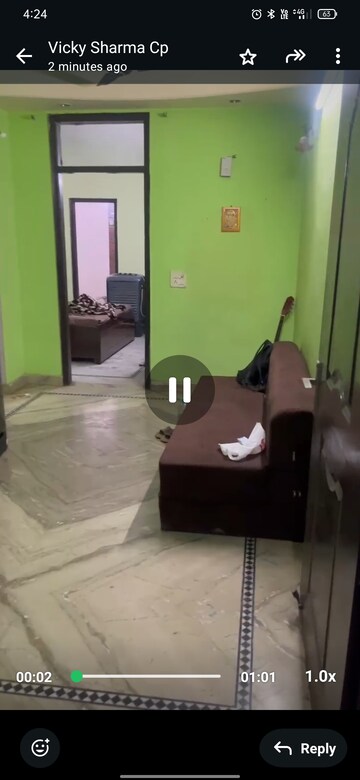 Bathroom in 1 BHK Builder Floor at Indrapuram – for Rent