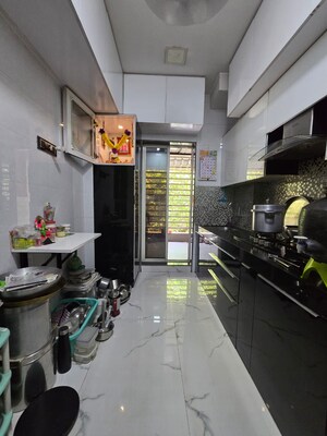 Kitchen in 3 BHK Apartment at Parsik Nagar – for Sale