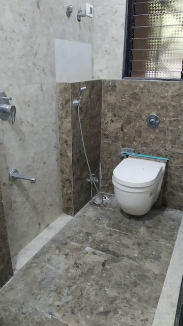 Bathroom in 2 BHK Apartment at Rajesh Raj Sarovar, Dahisar West – for Rent