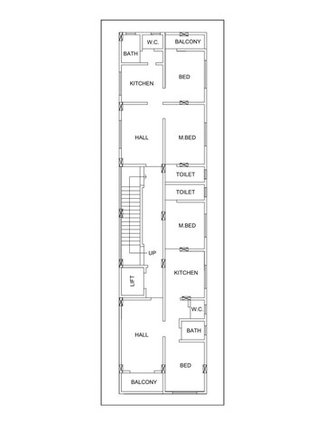 Floor Plan in 2 BHK Apartment at Narhe – for Sale