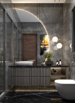 Bathroom in 3 BHK Builder Floor at Model Town – for Sale