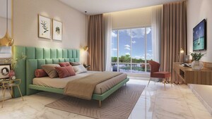 Bedroom in 5 BHK Penthouse at Runwal Gardens, Dombivli East – for Sale