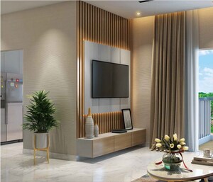 Living Room in 6 BHK Penthouse at Runwal Gardens, Dombivli East – for Sale