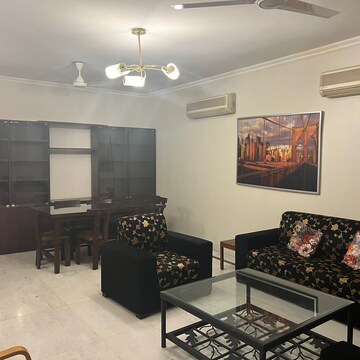 Living Room in 3 BHK Builder Floor at Boutique Residential Apartments C-220, Sarvodaya Enclave – for Rent