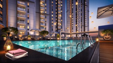 Swimming Pool in 3 BHK Apartment at Ramky One Odyssey, Narsingi – for Sale