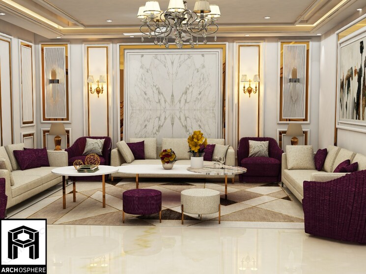 Living Room, mansarover garden 4 Bedroom 3000 Sq.Ft. Builder Floor In Mansarover Garden Delhi 8583176