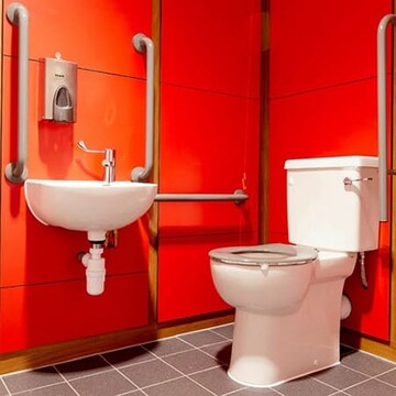 Bathroom in 3 BHK Builder Floor at Shalimar Bagh – for Sale