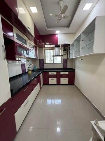 Kitchen in 3 BHK Apartment at Rustomjee Athena, Majiwada – for Sale