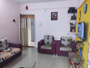 Living Room in 1 BHK Apartment at Gulmohar CHS Shivane, Shivane – for Sale