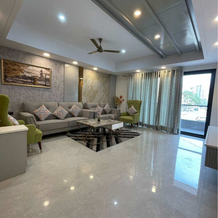 Living Room, ansal-api-esencia 4 Bedroom 300 Sq.Yd. Builder Floor In Sector 67 Gurgaon 8583844