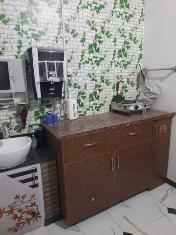 Kitchen in 1 RK Builder Floor at Chandkheda – for Rent