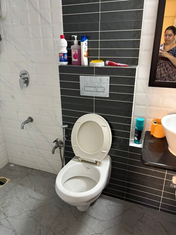 Bathroom in 2 BHK Apartment at Hiranandani Estate, Ghodbunder Road – for Rent